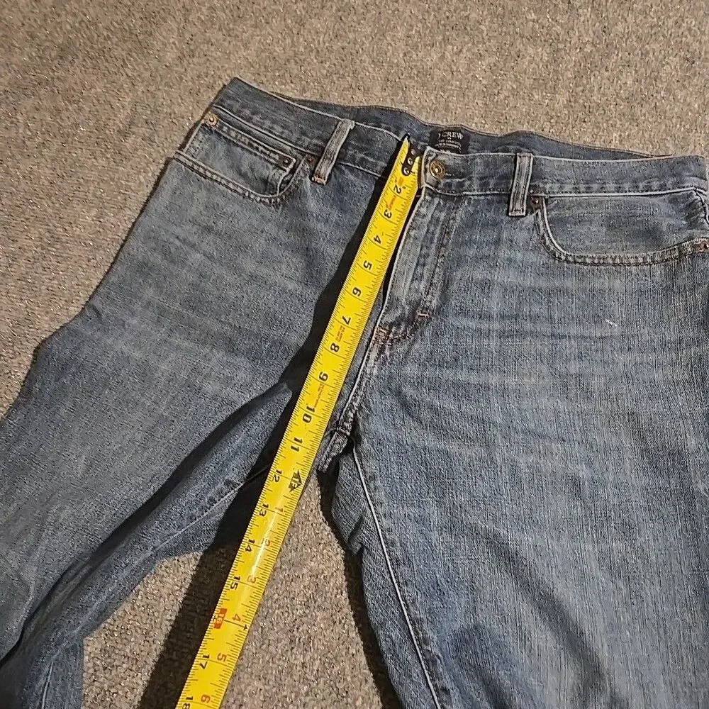 J Crew Denim Jeans Mens 33x30 Blue The Driggs Straight 5 Pocket Casual
